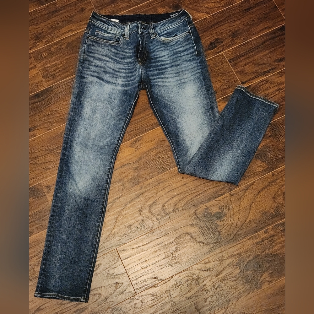 Buffalo David Bitton Slim Ash Jeans - Authentic & Sanded Indigo - Men's 30x32